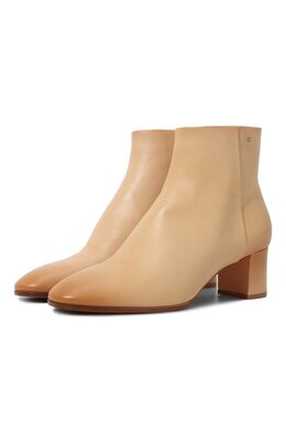 Santoni: Бежевые ботинки 