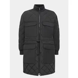 Armani Exchange: Тёмное пальто 