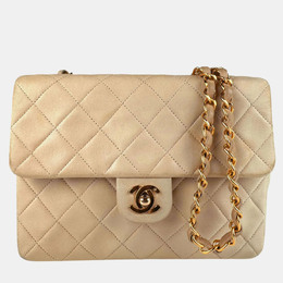 Chanel: Бежевая сумка 