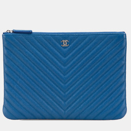 Chanel: Голубой клатч 