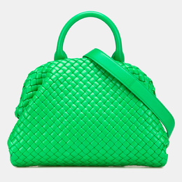 Bottega Veneta: Зелёная сумка  Intrecciato