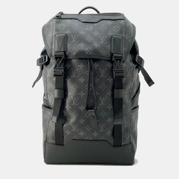 Louis Vuitton: Чёрный рюкзак 