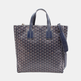 Goyard: Синяя сумка-шоппер 