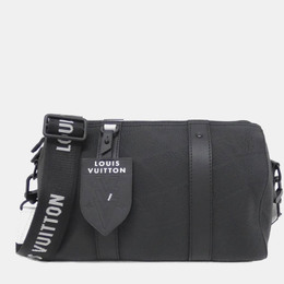 Louis Vuitton: Чёрная сумка  Keepall