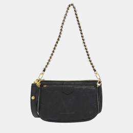 Louis Vuitton: Чёрная сумка  Pochette Accessoires