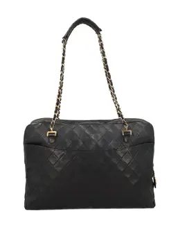 CHANEL Pre-Owned: Синяя сумка-шоппер 