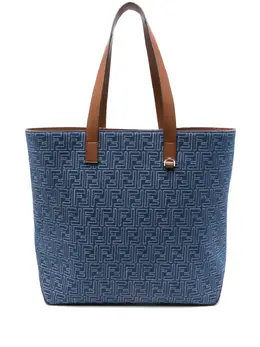 FENDI: Голубая сумка  FF