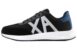 Armani Exchange: Чёрные кроссовки 