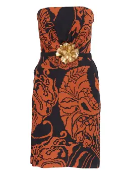 Gucci Pre-Owned: Платье с цветочным принтом 