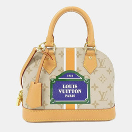 Louis Vuitton: Бежевая сумка  Alma BB