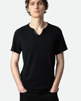 Zadig & Voltaire: Чёрная футболка  Tunisien