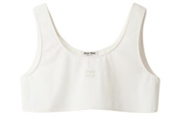 Miu Miu: Белый жилет 