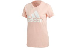 Adidas: Розовая футболка 