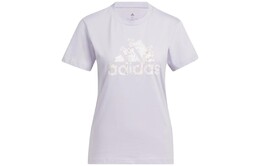 Adidas: Фиолетовая футболка 