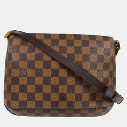 Louis Vuitton: Коричневая сумка  Musette