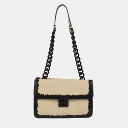 Bottega Veneta: Белая сумка  Intrecciato