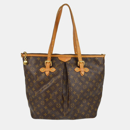 Louis Vuitton: Коричневая сумка-шоппер 