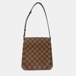 Louis Vuitton: Коричневая сумка  Musette