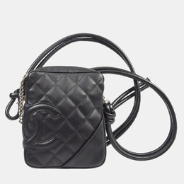 Chanel: Чёрная сумка через плечо 