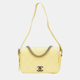 Chanel: Жёлтая сумка 