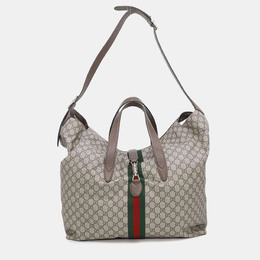 Gucci: Бежевая сумка  GG Supreme