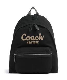 Coach: Чёрный рюкзак 