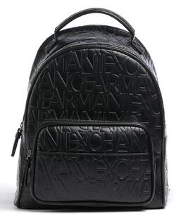 Armani Exchange: Чёрный рюкзак 