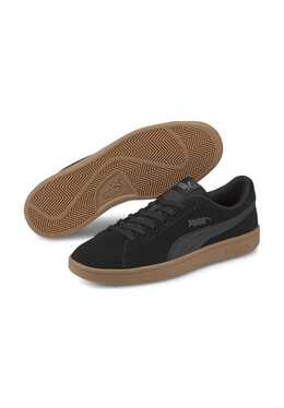 PUMA: Чёрные кроссовки  Smash V2