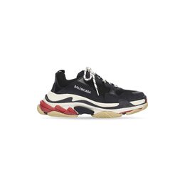 Balenciaga: Чёрные кроссовки  Triple S