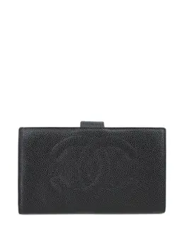 CHANEL Pre-Owned: Чёрный кошелёк 