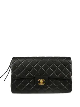 CHANEL Pre-Owned: Чёрный рюкзак 