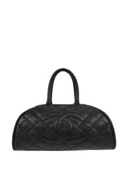 CHANEL Pre-Owned: Чёрная сумка-шоппер 