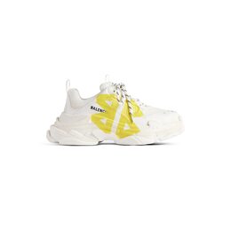 Balenciaga: Жёлтые кроссовки  Triple S
