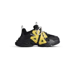 Balenciaga: Чёрные кроссовки  Triple S