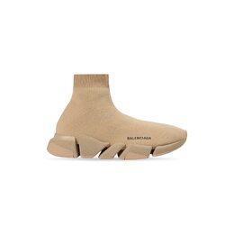 Balenciaga: Бежевые кроссовки  Speed.2