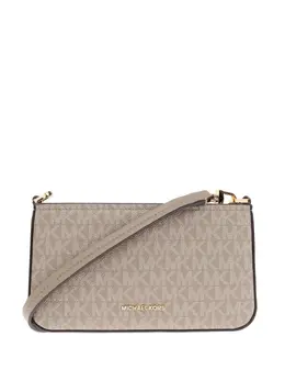 Michael Michael Kors: Бежевая сумка через плечо 