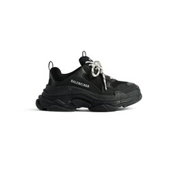 Balenciaga: Чёрные кроссовки  Triple S