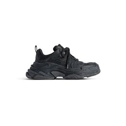 Balenciaga: Чёрные кроссовки  Triple S