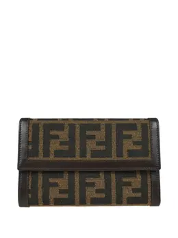 Fendi Pre-Owned: Светлый кошелёк 