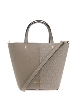 Michael Michael Kors: Бежевая сумка-шоппер 