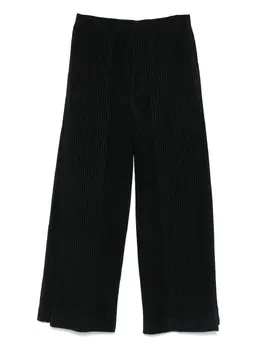 Homme Plissé Issey Miyake: Чёрные брюки 