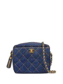 CHANEL Pre-Owned: Голубая сумка 