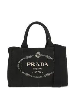 Prada Pre-Owned: Чёрная сумка-шоппер 