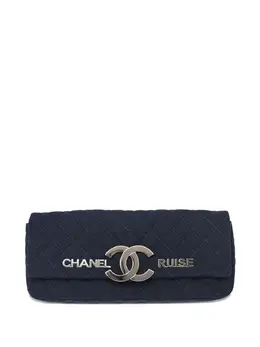 CHANEL Pre-Owned: Синий клатч 