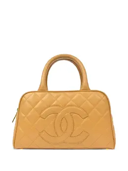 CHANEL Pre-Owned: Жёлтая сумка-шоппер 