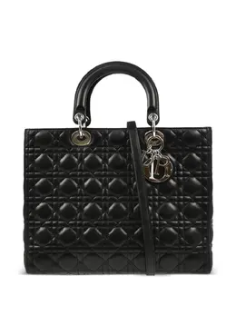 Christian Dior Pre-Owned: Чёрная сумка-шоппер 