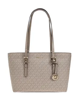 Michael Michael Kors: Бежевая сумка-шоппер 