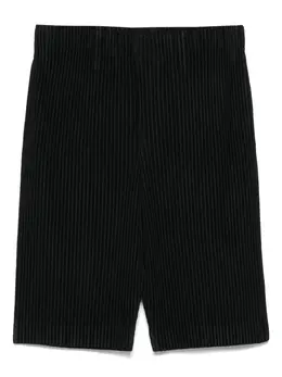 Homme Plissé Issey Miyake: Чёрные шорты 