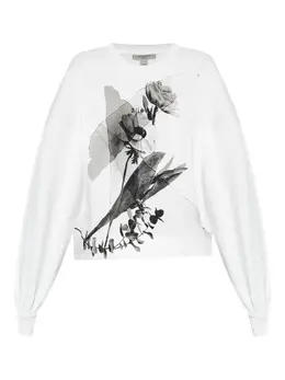 AllSaints: Свитшот с растительным принтом 