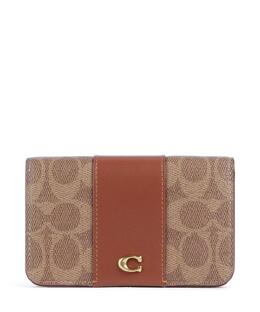 Coach: Коричневый кошелёк 